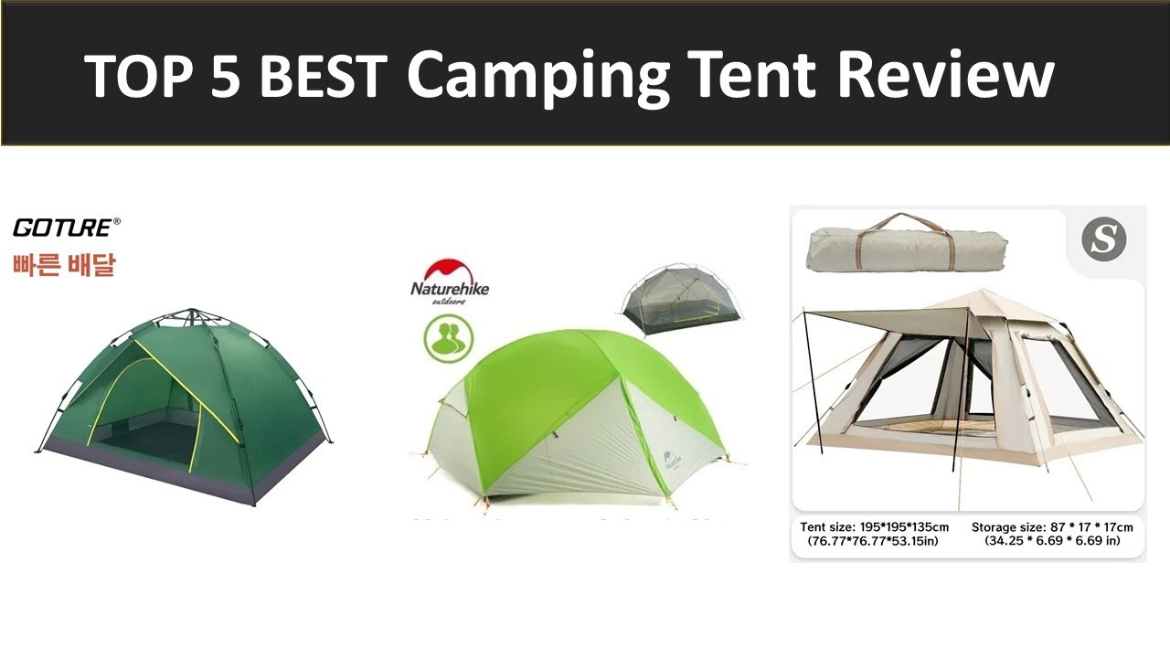 TOP 5 BEST Camping Tent Review 2025 - YouTube