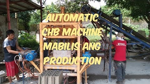 AUTOMATIC HOLLOW BLOCKS MACHINE MABILIS ANG PRODUCTION #hollowblockmakingmachine