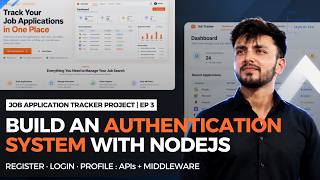 Build Authentication System APIs with Node.js & Express | Register, Login, JWT Middleware #3 Job App