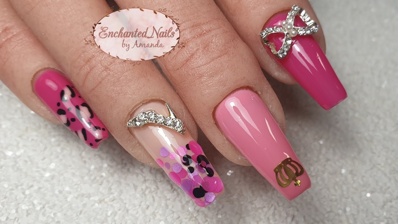 barbie nail design
