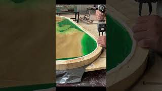 Epoxy Table Top #diywoodworking