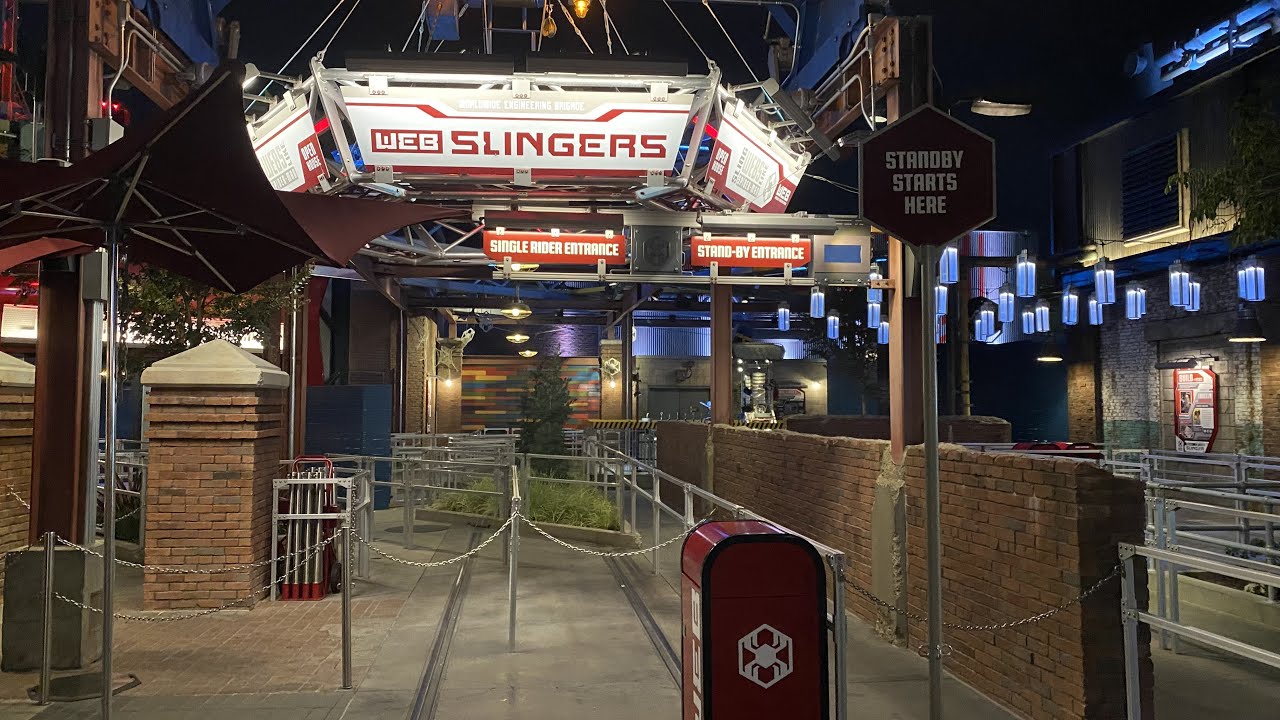  Slingers A Spider Man Adventure Full Ride at Disney California