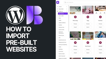 How To Import a Pre Built-Website Using Borderless WordPress Plugin FOR FREE?
