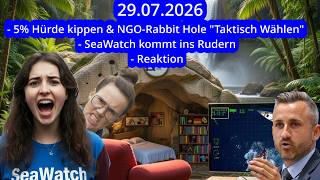 SeaWatch geht baden | Reaktion | NGO Rabbit Hole & Taktisch wählen