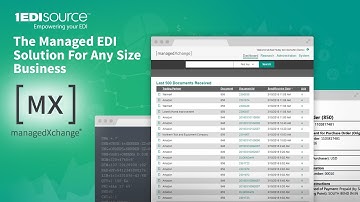 MX - managedXchange: 1 EDI Source’s Fully Managed EDI Solution