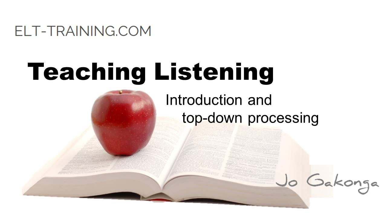 Ekstraordinær emne alligevel Teaching Listening 1 - Top down processing - YouTube