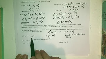 Vectors in the Coordinate Plane