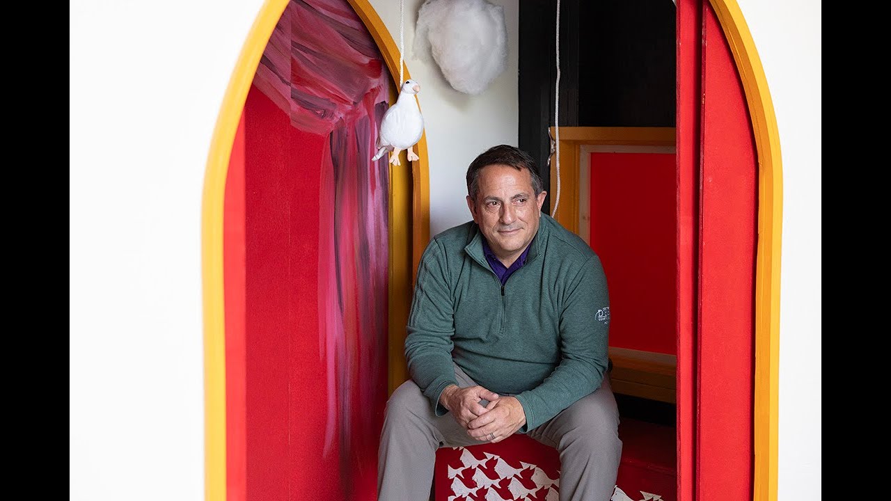 Chris Durand talks about the playhouse DPU volunteers built for CASA