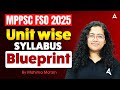 MPPSC FSO 2025 Syllabus | MP FSO Syllabus | MP Food Safety Officer Syllabus | By Mahima Ma'am