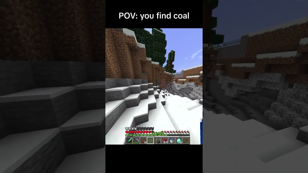 POV you find coal #minecraftshorts #minecraft