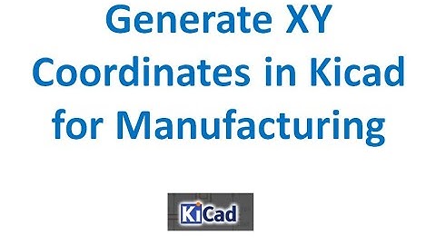 Generate XY Coordinate pos File for KiCAD