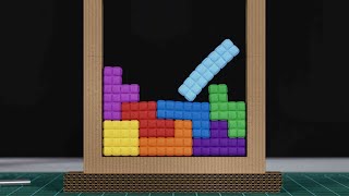 Padded TETRIS on Cardboard