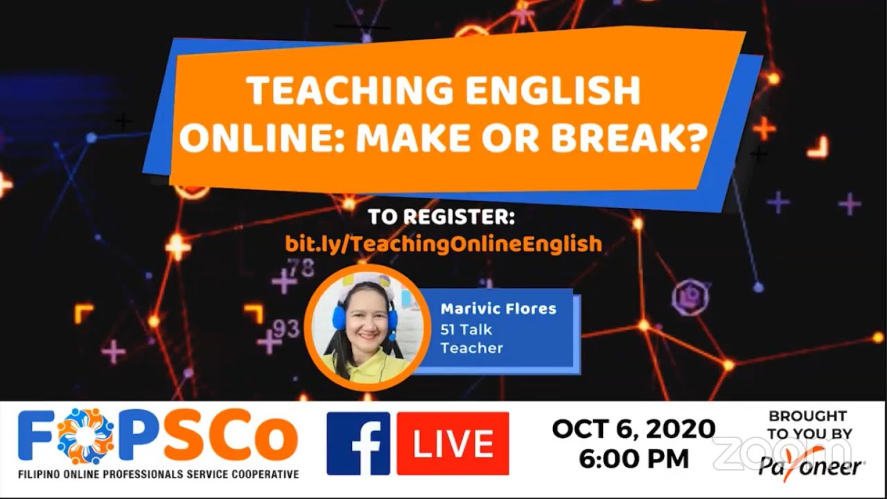 Teaching English Online: Make or Break? | FOPSCo Academy