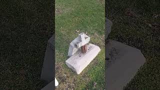 broken gravestone