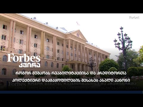 როგორ მუშაობს რეაბილიტაციისა და კრედიტორთა კოლექტიური დაკმაყოფილების შესახებ ახალი კანონი