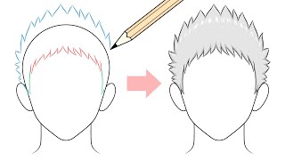 How to Draw Spiky Hair Anime & Manga Style