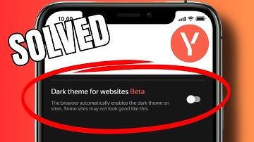 How to activate dark theme in Yandex Browser