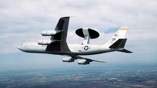 Boeing E-3 Sentry Take-Off, Landing & Interior Shots. NATO