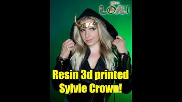 Resin 3d printed Sylvie’s crown from Marvel’s Loki series on Disney+