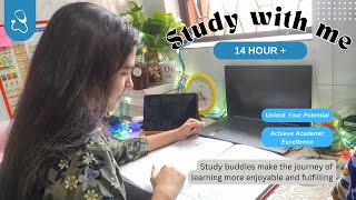 STUDY WITH ME  LIVE   -14 hours+   Day 162  studywithme neet2024  live physicswallah