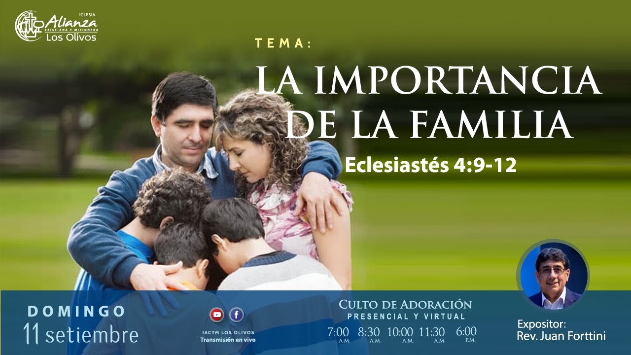 la-importancia-de-la-familia-4to-servicio-culto-de-adoraci-n-youtube