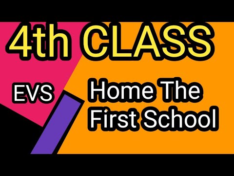 #266 #4th standard //evs//lesson :17//Home the first school#learnwithmechannel