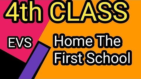 #266 #4th standard //evs//lesson :17//Home the first school#learnwithmechannel