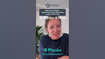 Trying to find an ‘original’ IB Physics IA topic is a waste of time if you want a high-scoring grade