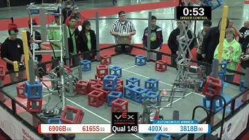 2015 VRC Sci Q148 - 6906B 6165S vs 400X 3818B - 53 to 90 - VEX Worlds 2015 - Science Division