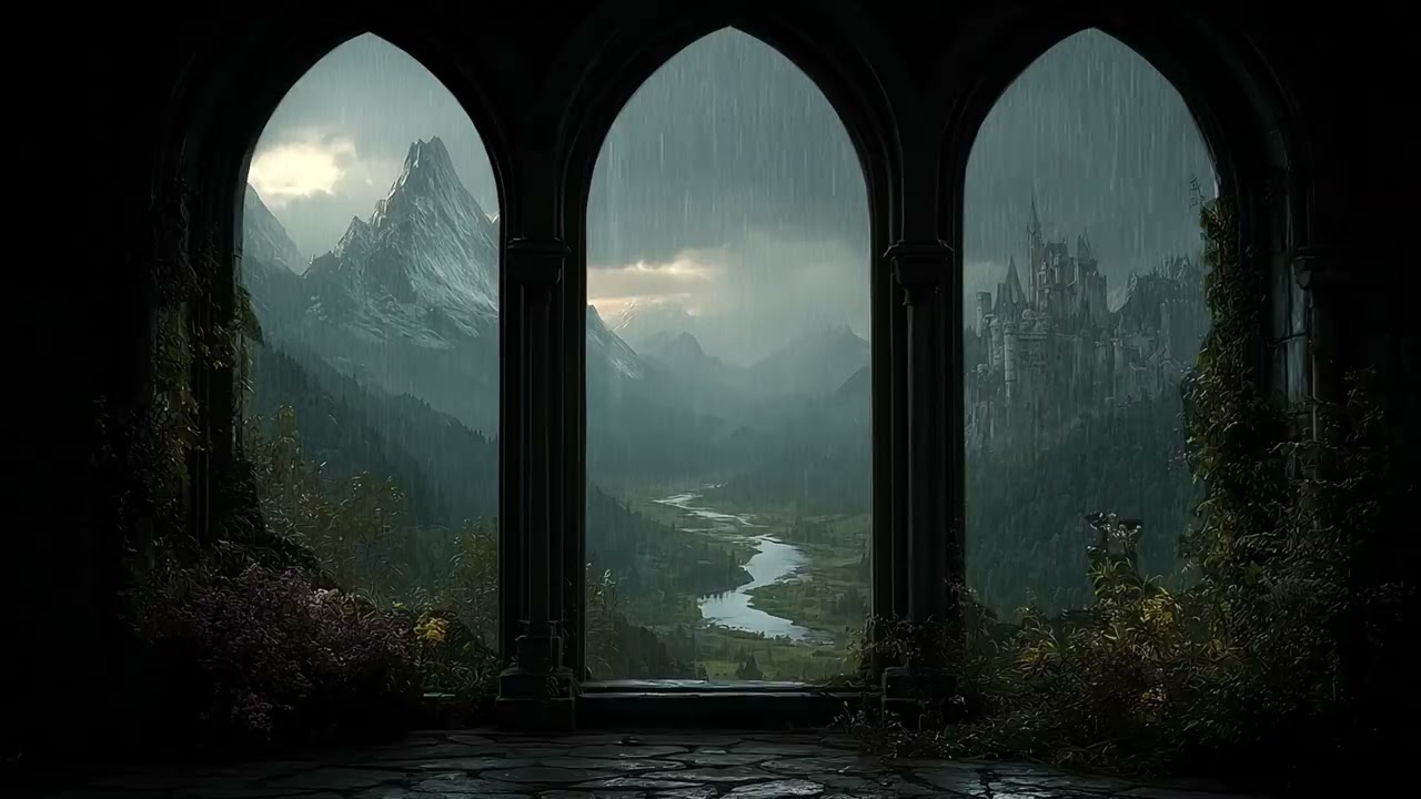 Deep Forest Mountain Rainstorm | Calm Before Heavy Rain for Sleep and Relaxation