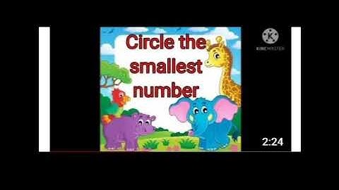 Class- Nursery, Subject- Maths, Topic - Circle the smallest number, Rawal Public School