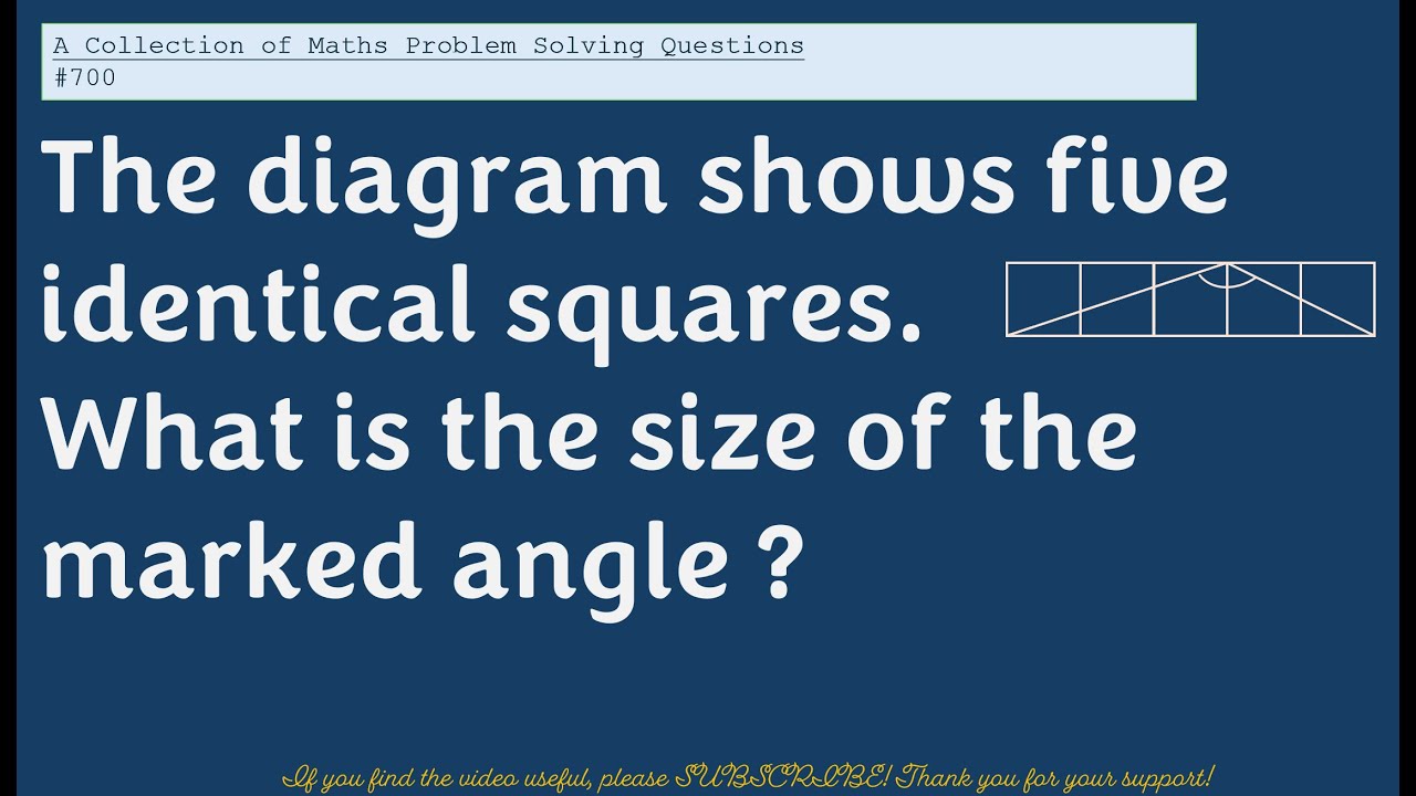 Finding Angles | Competition Maths | Mathematics Contest Problem ...
