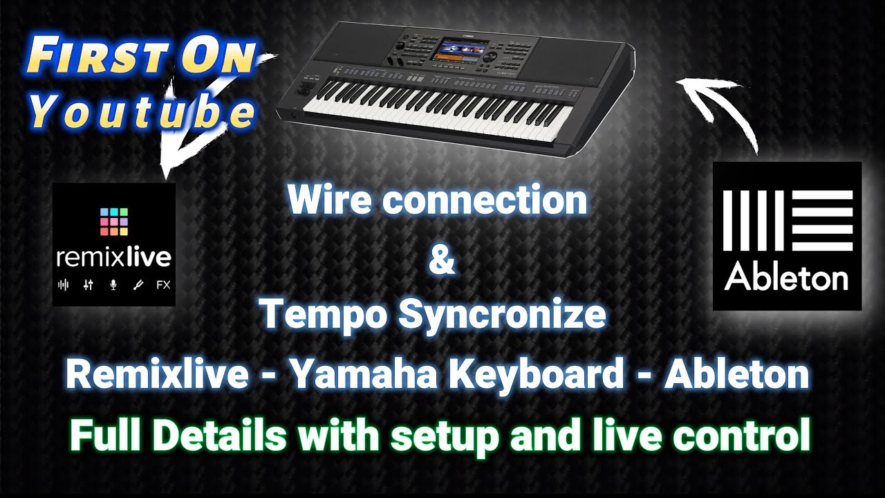 Remixlive Tempo sync with keyboard | Abelton Link |Live wiring and ...