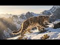 Majestic Snow Leopard in the Mountains ❄️ Relaxing Piano Music