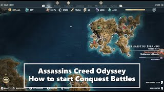 How to start Conquest Battles / Assassins Creed Odyssey