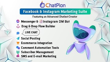 ChatPion AI Chatbot for Facebook, Instagram, eCommerce, SMS Email  Social Media Marketing SaaS