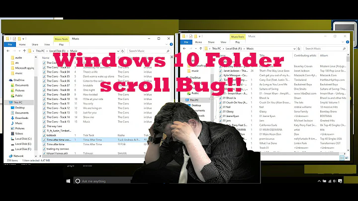 Windows 10 Problems - Folder scroll bug and Fix