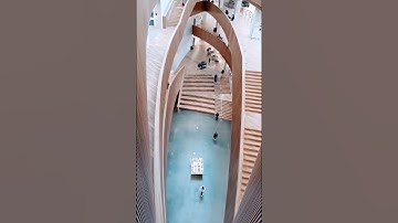 Beautiful architecture of a library in Canada 🇨🇦 #viral #ytshorts #shorts