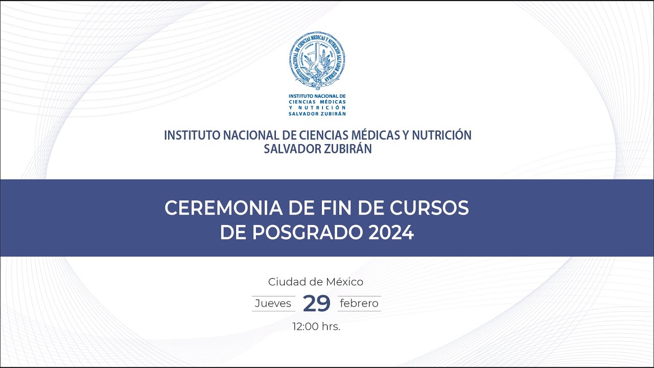 Ceremonia de fin de cursos de posgrado 2024 - YouTube