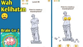 Brain Go 2 Level 35 Itu patungnya Kelihatan - Gameplay screenshot 2