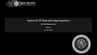 Celebrity 03.02 State and output equations Profile