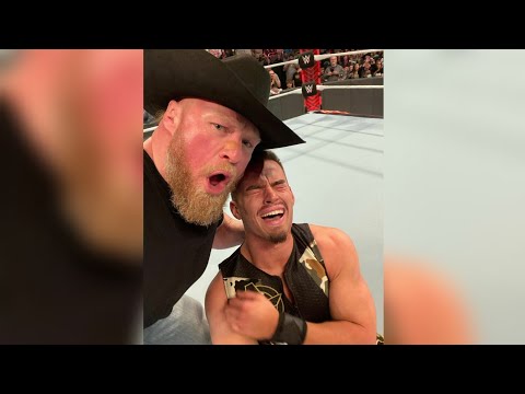 Brock Lesnar F5 To Austin Theory At Raw 14/02/2022 highlights