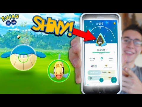 all new gen 3 pokemon *SHINY SNORUNT!* CATCHING BRAND NEW GEN 3 MONS IN POKÉMON GO UPDATE EVENT!