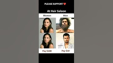 men vs women haircut 😂 #shorts
