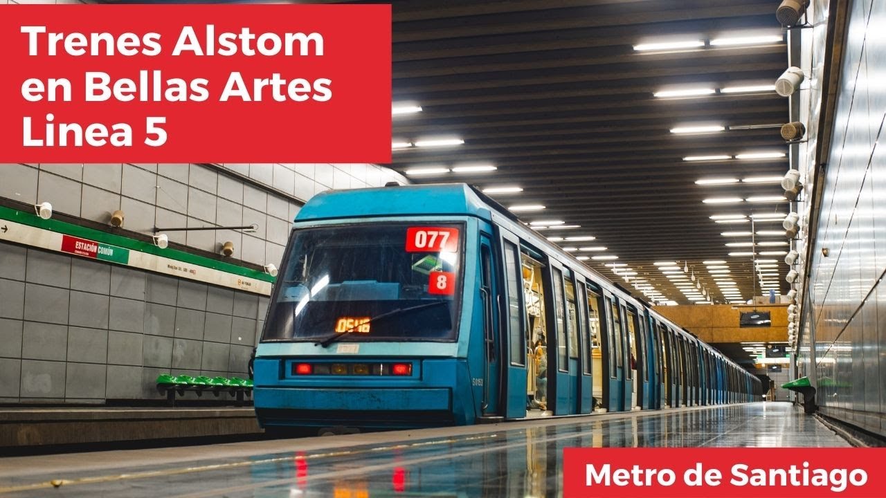 Ns93 Metro de Santiago | Trenes Alstom NS93 NS16 en estación Bellas Artes ...