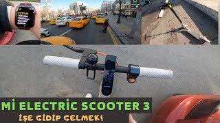 Xiaomi Electric Scooter 3 ile İşe Gitmek 4K|Avantajları Zorlukları |Mi Elektrikli Scooter 3 İnceleme