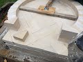 How to build a pizza oven  laying refractory mortar and firebrick with indispensable tool