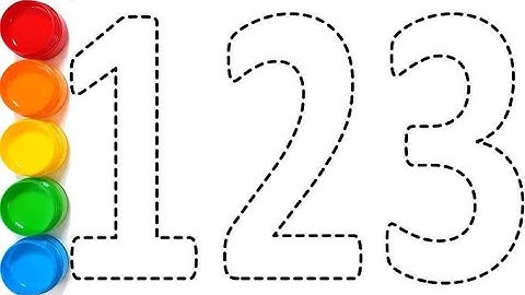 Learn Numbers with Dotted Lines | Paint & Trace 1 to 10 for Kids