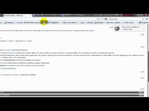 Administration: Quick ESL Vocabulary