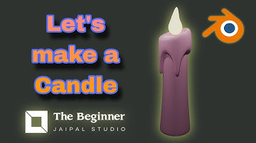 How to make a candle in Blender 4.1 || blender tutorial || step by step tutorial.